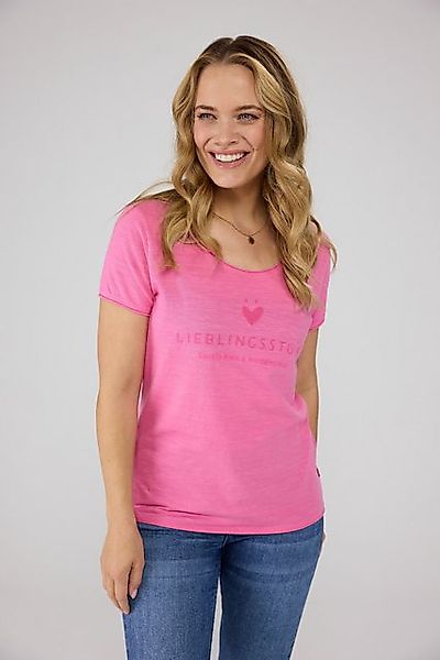 Lieblingsstück Rundhalsshirt "CiaEp", mit Logo Druck günstig online kaufen