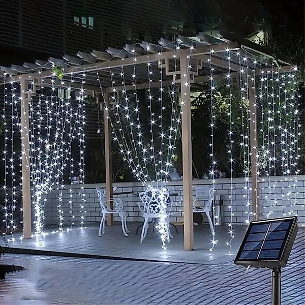RWEUOQ LED-Lichterkette LED Lichtvorhang Lichterkette Solar günstig online kaufen