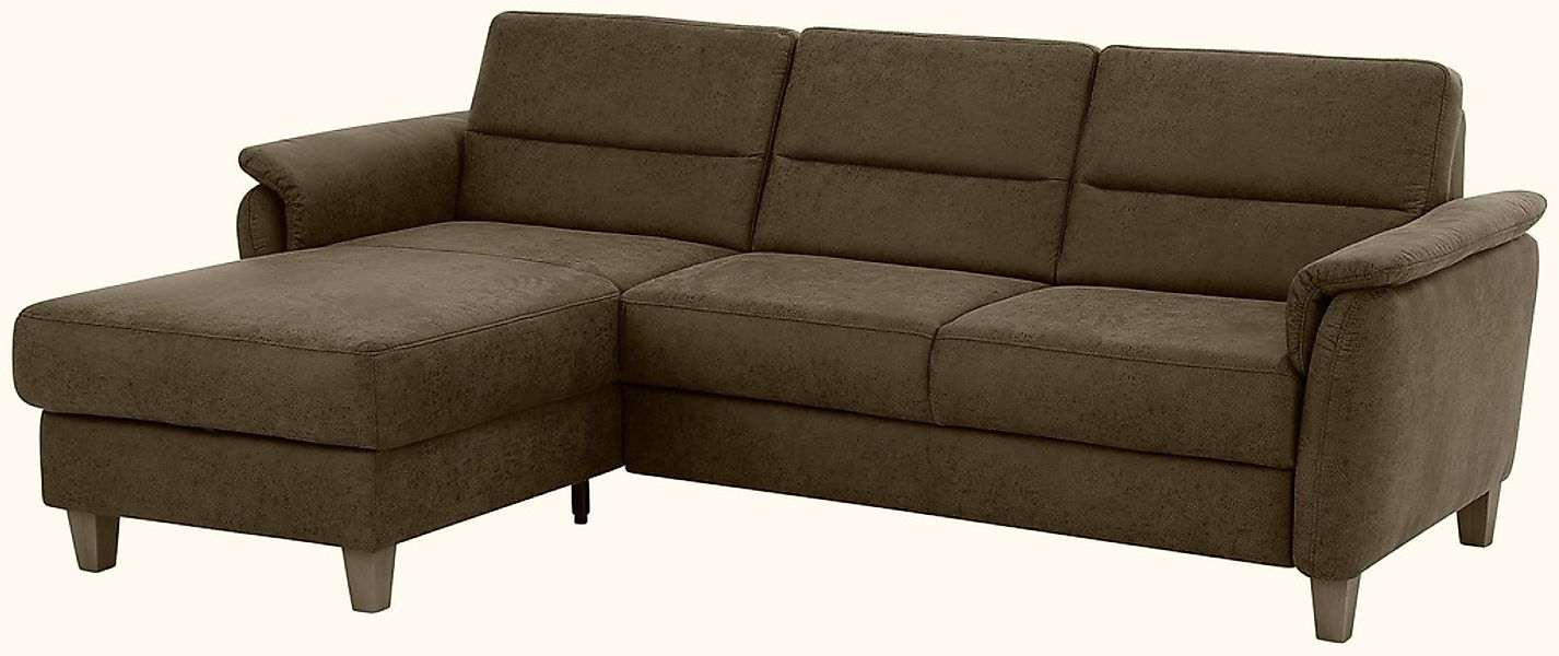 Home affaire Ecksofa "Palmera L-Form, B: 244 cm" optional Bettfunktion & Be günstig online kaufen