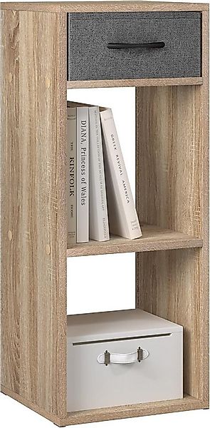 Woltu Bücherregal, mit 1 Stoffschublade 2 Würfeln, offenes Regal 32,4x80x30 günstig online kaufen