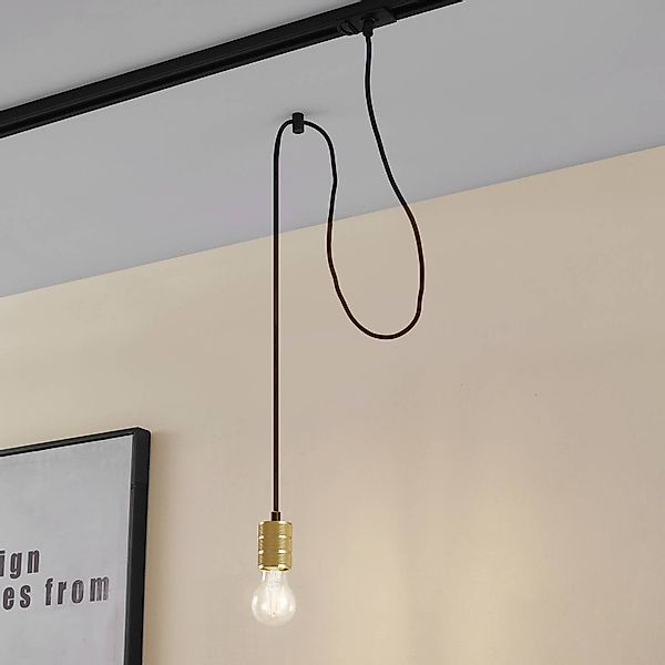 Lindby Pendellampe Linaro, Ø 4,6 cm, gold, 1-Phasen, E27 günstig online kaufen