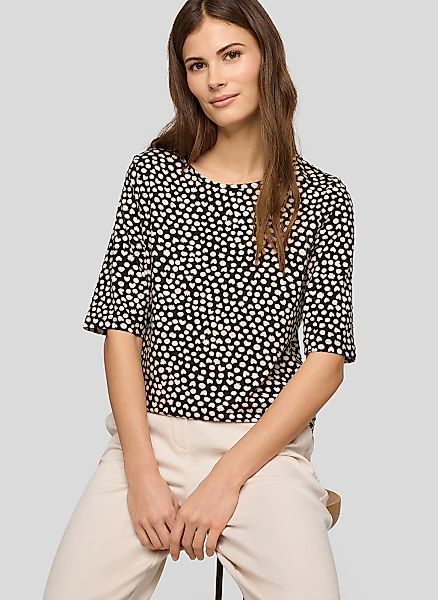 Rabe Rundhalsshirt Sommershirt mit Allover-Muster günstig online kaufen