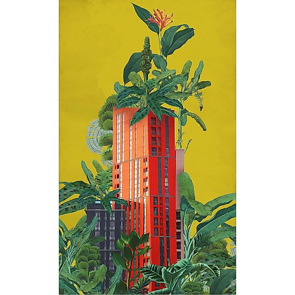 Komar Vliestapete Plant House 150 cm x 250 cm Mehrfarbig günstig online kaufen