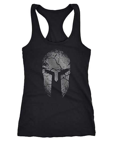 Neverless Tanktop Damen Tank-Top Aufdruck Sparta günstig online kaufen