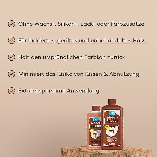 ruja Möbel-Pfleger Holzpflegeöl (Reinigung & Pflege in einem Produkt) günstig online kaufen