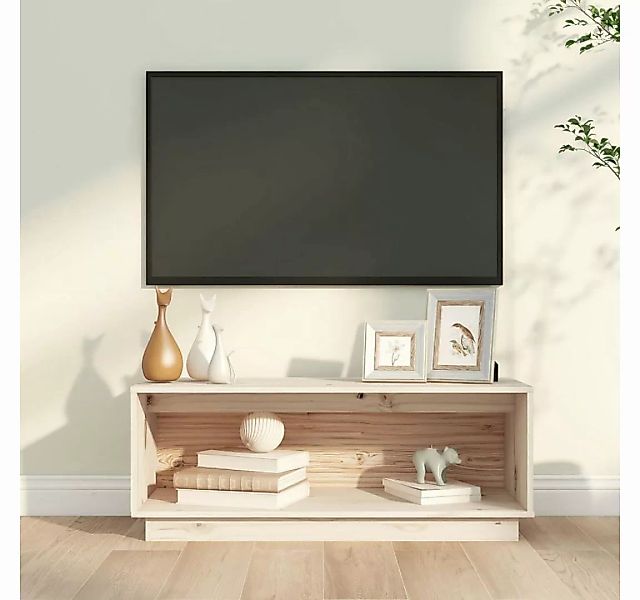 furnicato TV-Schrank 90x35x35 cm Massivholz Kiefer günstig online kaufen