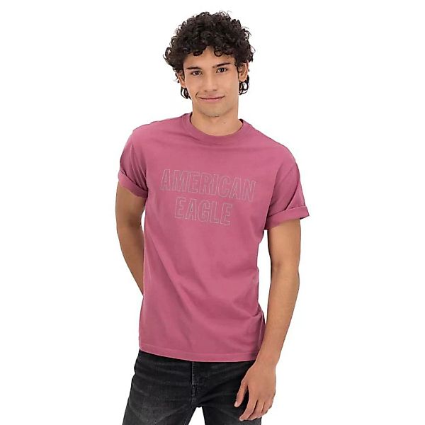 American Eagle Graphic Kurzärmeliges T-shirt XS Berry günstig online kaufen
