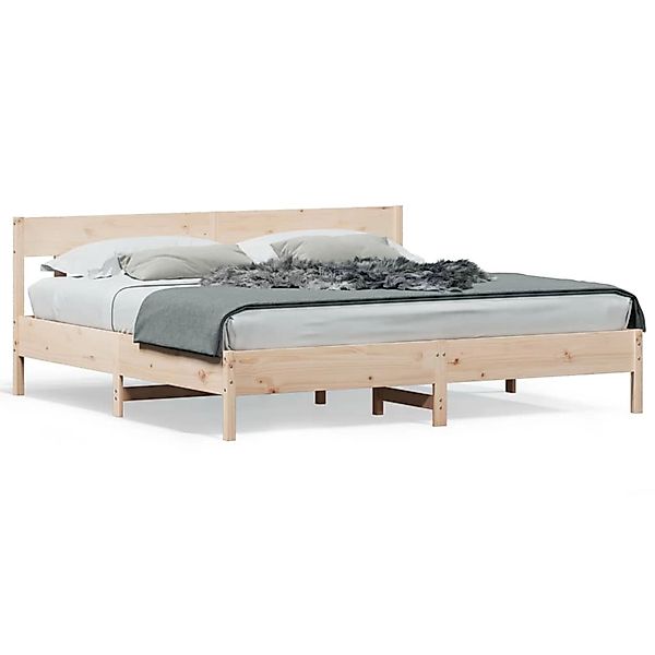 vidaXL Massivholzbett ohne Matratze 200x200 cm Kiefer 3216200 günstig online kaufen