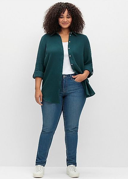 Sheego Klassische Bluse Hemdbluse Langarm günstig online kaufen
