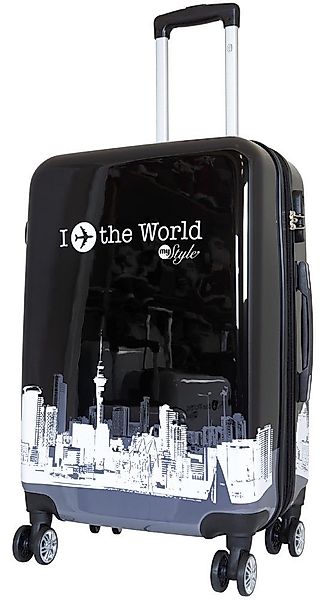 Trendyshop365 Hartschalen-Trolley Fly the World, Koffer günstig online kaufen