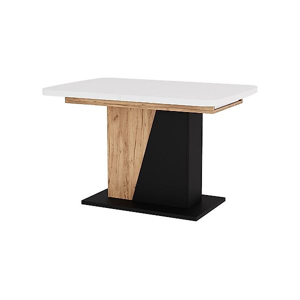 Vicco Esstisch Fenaro, Weiß/Schwarz/Goldkraft Eiche/Schwarz, 120 günstig online kaufen