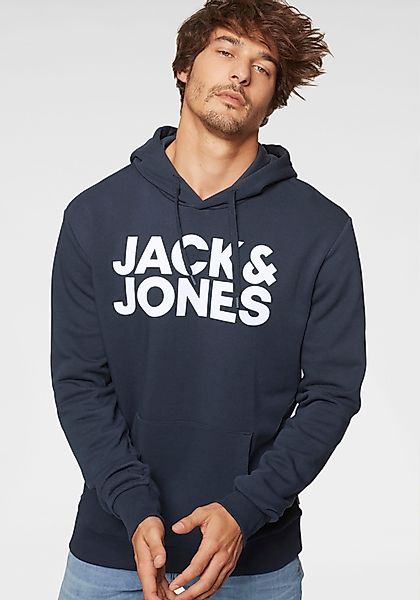 Jack & Jones Kapuzensweatshirt CORP Logo günstig online kaufen