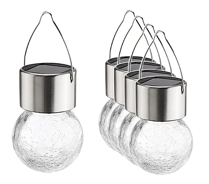 Gravidus LED Solarleuchte 5er Set Edelstahl Solar Hängelampe Hängeleuchte G günstig online kaufen