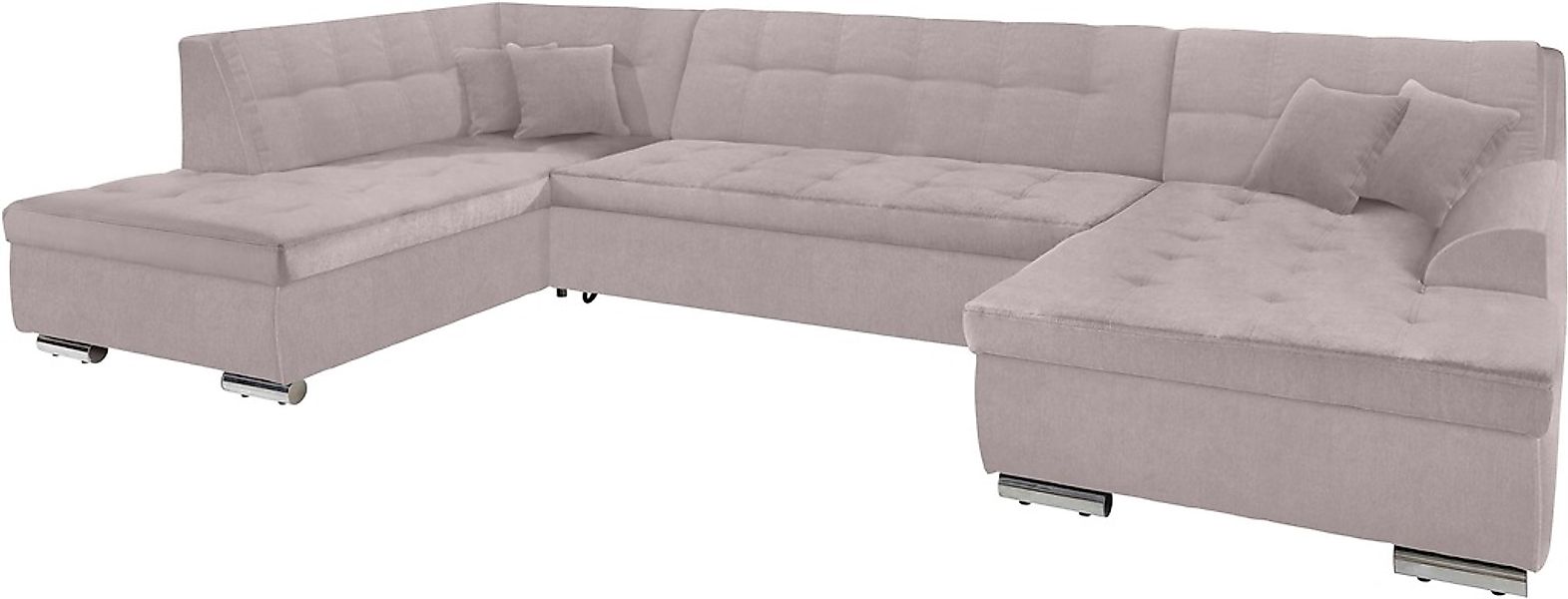 DOMO collection Wohnlandschaft »Aversa U-Form«, wahlweise mit Bettfunktion, günstig online kaufen