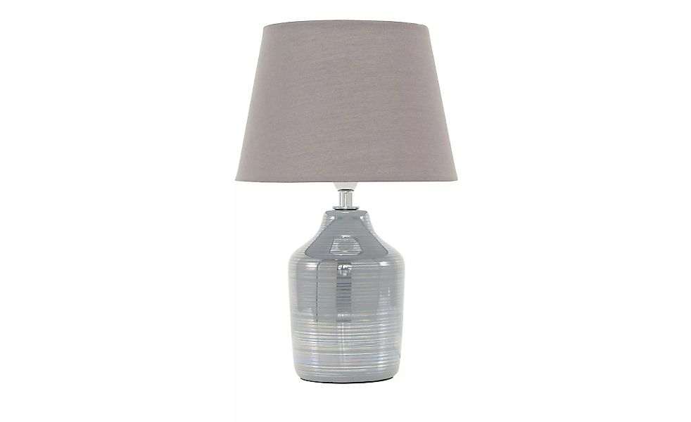 Keramik-Tischleuchte, 1-flammig, grau - grau - 14 cm - Lampen & Leuchten > günstig online kaufen