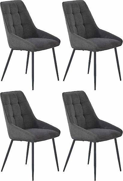 Jockenhöfer Gruppe 4-Fußstuhl "Roger", (Set), 4 St., Webstoff, 4-Fuss Stuhl günstig online kaufen