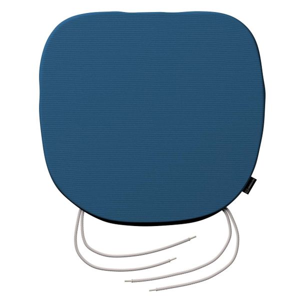 Stuhlkissen Marcus mit Bindeschnur, marinenblau , 40 x 37 x 2,5 cm, Cotton günstig online kaufen