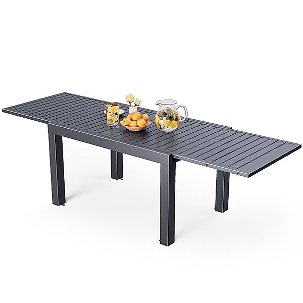 HOMALL Gartentisch Aluminium Esstisch für 6 günstig online kaufen