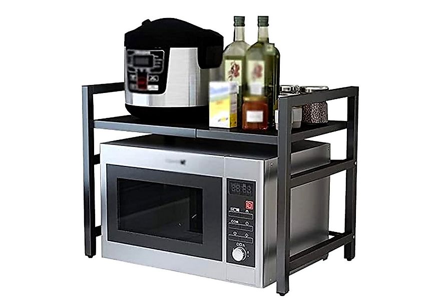 NUODWELL Regalelement Erweiterbar Mikrowelle Regale, 2-stufiges Platzsparre günstig online kaufen