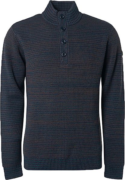 No Excess Mocker Pullover Navy Melange - Größe 3XL günstig online kaufen