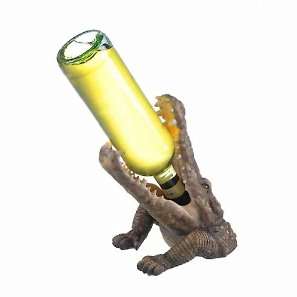 HTI-Living Flaschenhalter Krokodil braun/grün günstig online kaufen