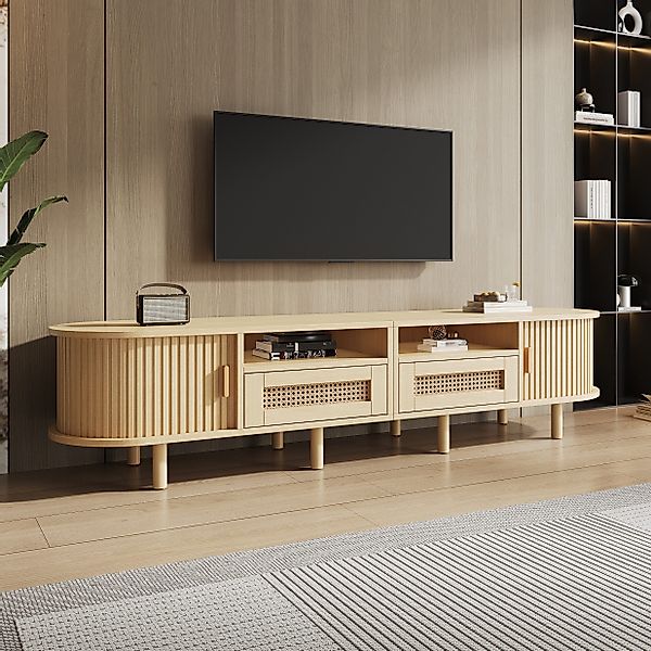 OKWISH Lowboard Ovaler TV-Ständer (TV-Board und günstig online kaufen