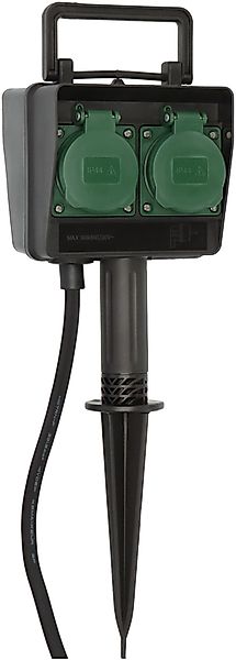 Brennenstuhl Steckdosenleiste »Gartensteckdose mit Erdspieß« 4-fach (Klappe günstig online kaufen