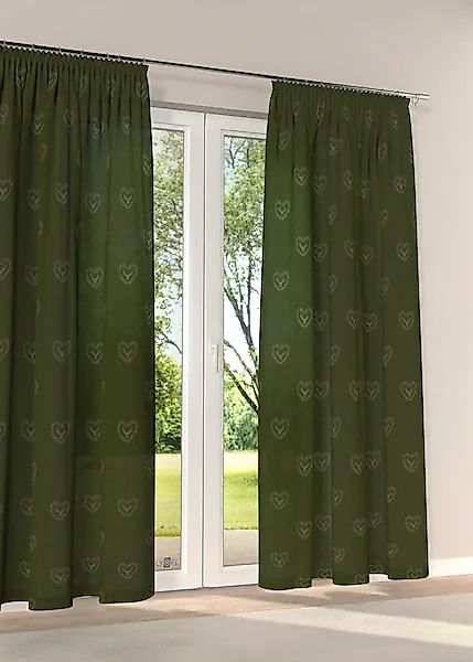 Stickereien Plauen Vorhang »Hirsch«, (1 St.) günstig online kaufen
