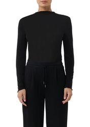 comma casual identity Langarmshirt semitransparente Optik günstig online kaufen