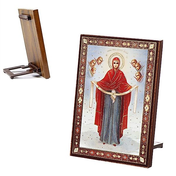 NKlaus Bild Ikone Maria Schutz Holz günstig online kaufen