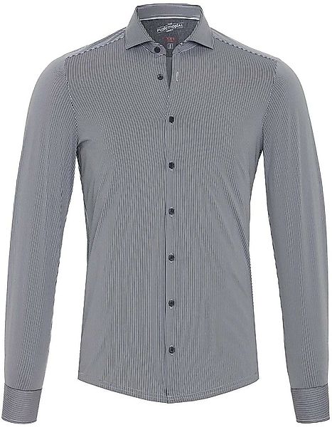 Pure Functional Shirt Streifen Schwarz - Größe 41 günstig online kaufen