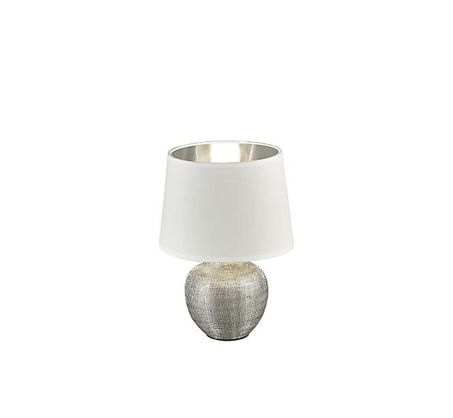 Tischleuchte LUXOR in silber von REALITY Leuchten R50621089 Weiß / Hellgrau günstig online kaufen