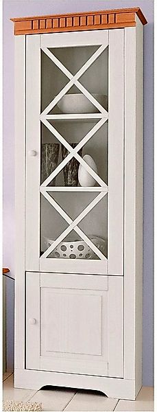 Home affaire Vitrine "Lisa", aus schönem massivem Kiefernholz, mit einer sc günstig online kaufen