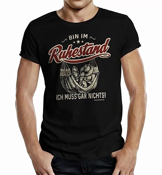 RAHMENLOS® T-Shirt Geschenk für Männer im Ruhestand - ich muss gar nichts! günstig online kaufen