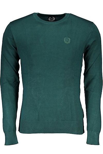 GIAN MARCO VENTURI Strickpullover Eleganter grüner Herrenpullover mit Rundh günstig online kaufen