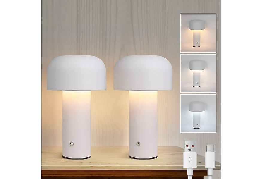 Nettlife LED Tischleuchte Dimmbar Kabellos Akku 2W Nachttischlampe Schlafzi günstig online kaufen