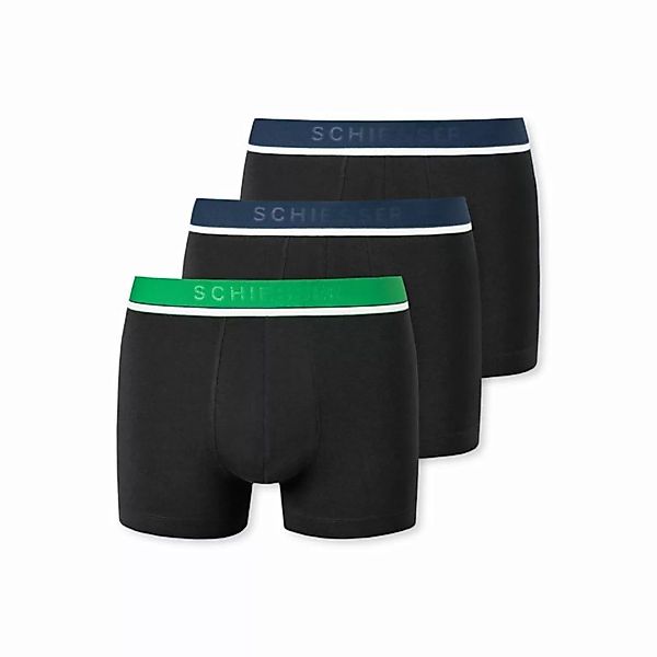 SCHIESSER Herren Shorts - Boxershorts, Cotton Stretch, Logobund, 3er Pack S günstig online kaufen