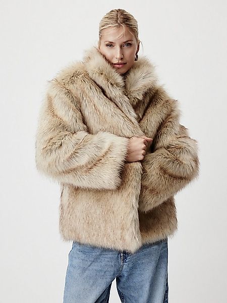 LeGer Fellimitatjacke Fergie, LeGer by Lena Gercke Regular fit mit Rundhals günstig online kaufen