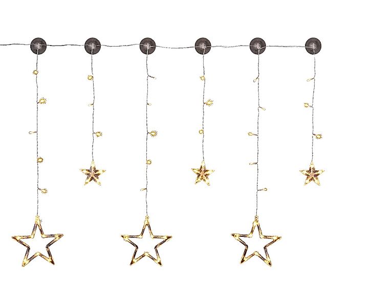 Meinposten LED-Lichterkette Sternenvorhang Sternvorhang LED warmweiß Lichte günstig online kaufen