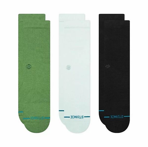 Stance 3-er Set Socken "Casual" Schwarz, Grün und Hellblau günstig online kaufen