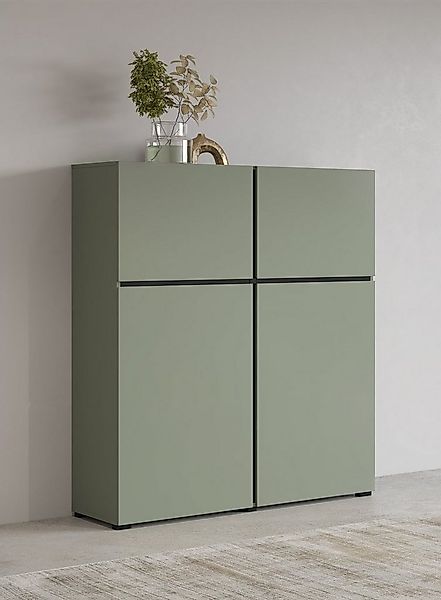 OTTO home Highboard Cross, moderne grifflose Hochkommode mit 4 Türen,Türkom günstig online kaufen