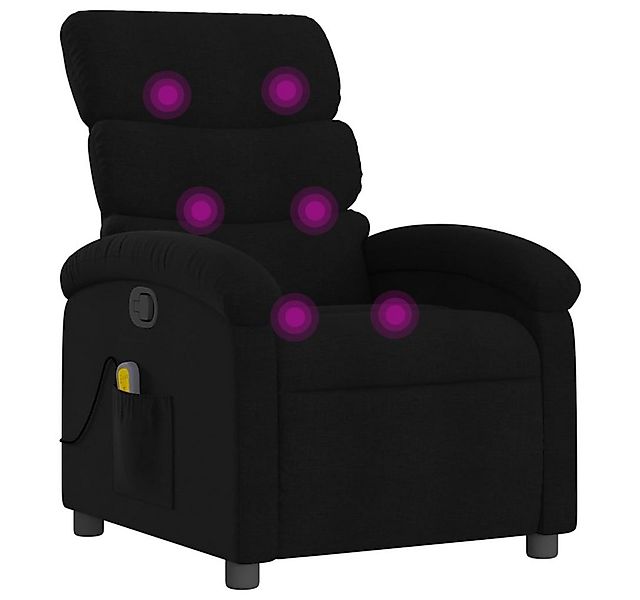 vidaXL Sessel Massage-Relaxsessel, schwarzer Stoff (1-St) günstig online kaufen