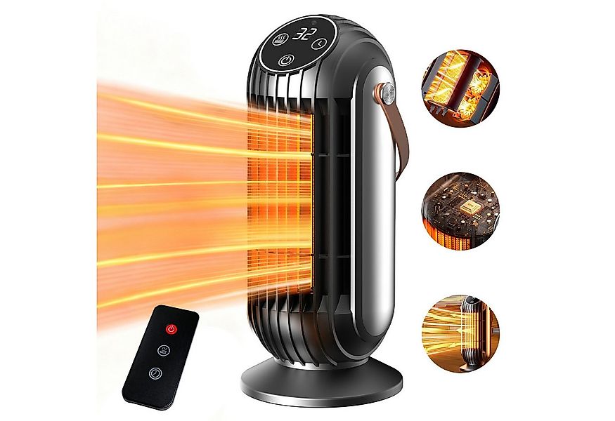 DOPWii Heizlüfter 1500W Heizgerät PTC, Elektro Heizung mit 3 Modi, Timer, F günstig online kaufen