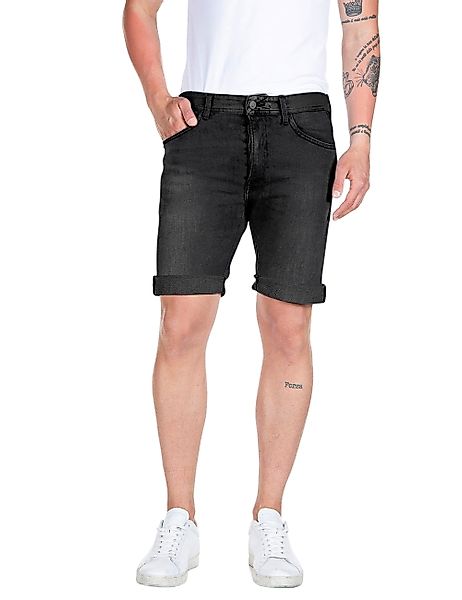 Replay Herren Short RBJ901 - Regular Fit - Grau - Dark Grey Denim günstig online kaufen
