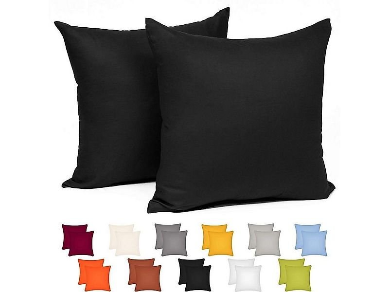 Woltu Kissenbezug, (2 Stück), Kissenhülle 100% Baumwolle mit Reissverschlus günstig online kaufen