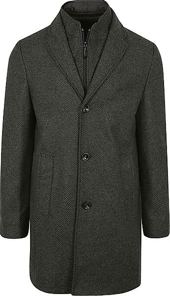 Suitable K150 Mantel Wool Blend kariert Dunkelgrün - Größe 54 günstig online kaufen