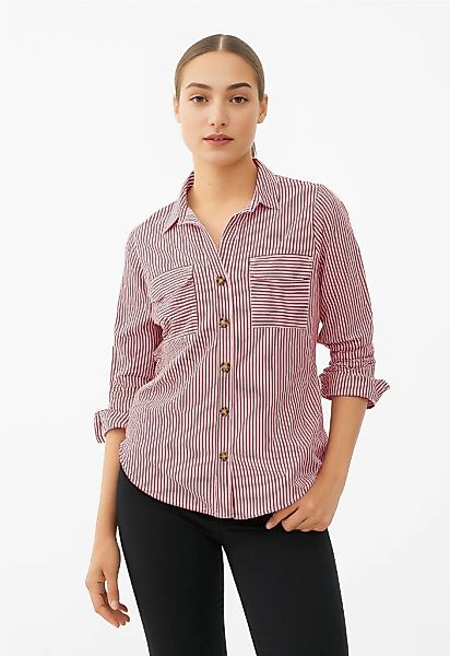 Vero Moda Hemdbluse "VMBUMPY L/S SHIRT NEW WVN GA NOOS" Viskose, regular fi günstig online kaufen