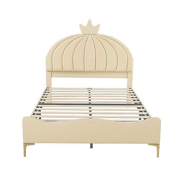 Gotagee Kinderbett Polsterbett 140x200 Mädchenbett Jugendbett Hohe Metallfü günstig online kaufen