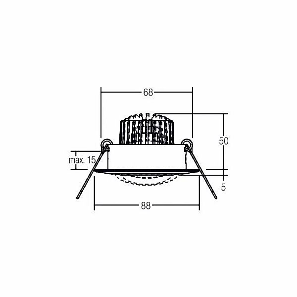 BRUMBERG BB13 Einbau dim2warm RC-dim chrom günstig online kaufen