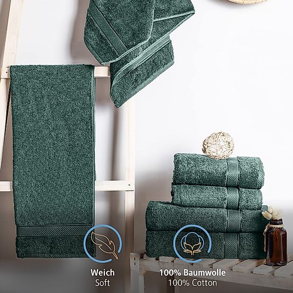 Komfortec Handtücher 100% Baumwolle, 470 g/m², günstig online kaufen